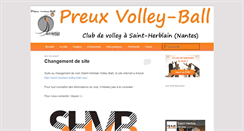 Desktop Screenshot of preux-volley-ball.com