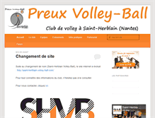 Tablet Screenshot of preux-volley-ball.com